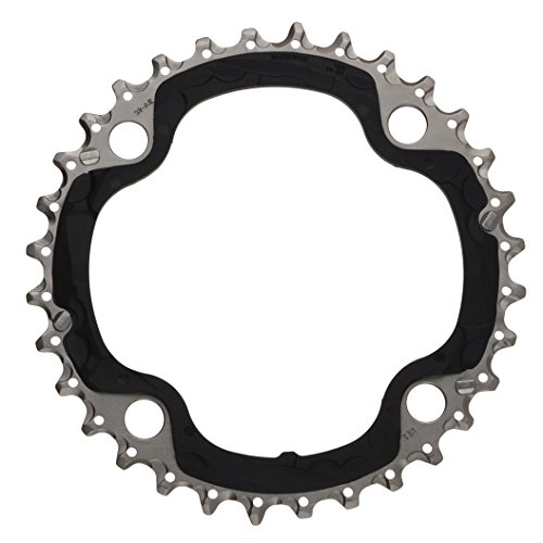 Shimano Fc-M660 Chainring 32T-Ae B-Type, 10-Speed, Corona Unisex Adulto, Silver/Black, 32 Denti