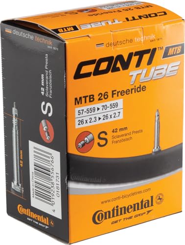Continental 26 Freeride Sv 40, Inner Tube Unisex Adulto, Nero, 62/70-559