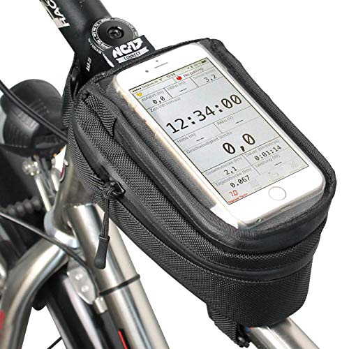 Nc-17 Connect, Custodia Per Smartphone Per Bicicletta, Custodia Per Il Tubo Orizzontale Oppure Per Il Piantone Con Chiusura In Velcro Per L'Iphone Del