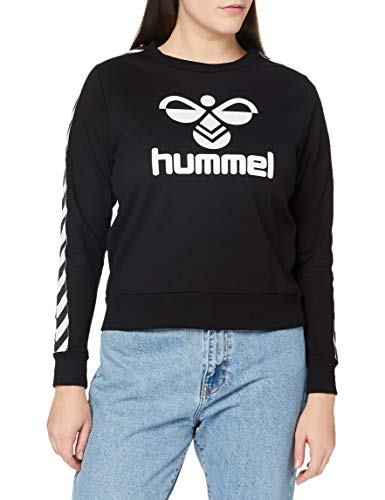 Hummel Classic Taped Sweatshirt, Swsht Donna, Nero, Xs