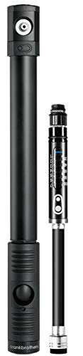 Crankbrothers Klic Hp Handpumpe, Analoges Manometer, Inkl. Rahmenhalter, Midnight Edition