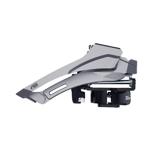 Shimano Fdty606Ml3, Fd-Ty606 Tourney Mech Anteriore, Oscillazione Superiore, Doppio Tiro, 63-68, Per 46T Unisex, Nero, 7/8-Speed Top Swing