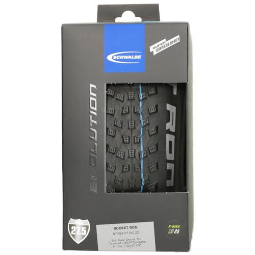 Schwalbe Rocket Ron Hs438 Sg-Pneumatico Unisex Adulto, Nero, 68,58 Cm