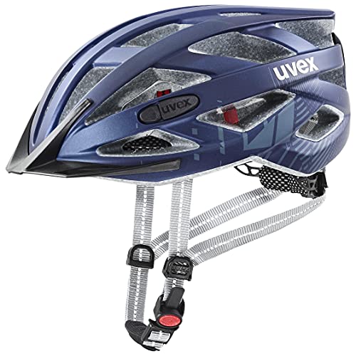 Uvex City I-Vo, Casco Da Città Leggero Unisex, Con Luce A Led Integrata, Regolazione Individuale Delle Dimensioni, Deep Space Matt, 52-57 Cm