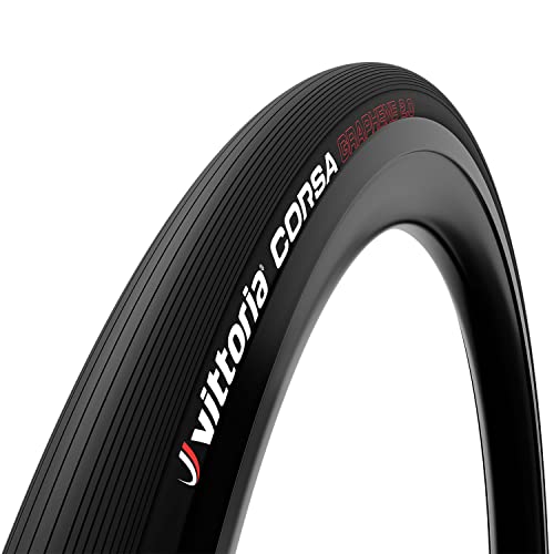 Vittoria Corsa, Copertone Unisex Adulto, Full Black, 700 X 25C