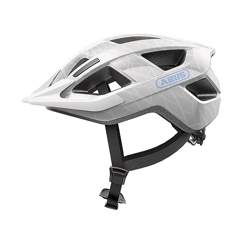 Abus Aduro 3.0 - Casco Sportivo Da Città Dal Design Elegante Per L'Uso Di Tutti I Giorni - Unisex, Weiß (White Art), L (58-62 Cm)