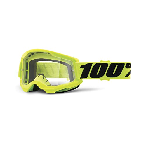 100% 100_461340_196261045284, Maschera Unisex Adulto, Giallo/Nero, Taglia Unica