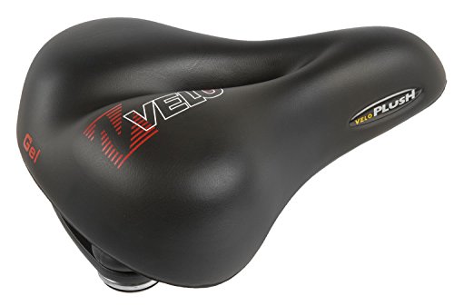 Velo Sattel Plush Gel Elasto, Black, 254 X 200 X 90 Mm
