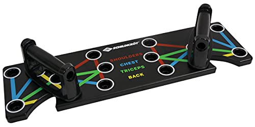 Schildkröt Fitness Push Up Multitrainer, Tavola Per Flessioni Per Bodybuilding, Dispositivo Per L'Allenamento A Casa, Codice De Colore, Maniglie E Cus