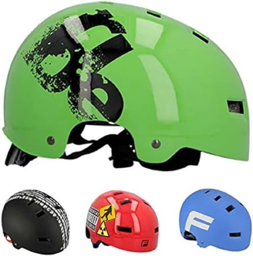 Fischer Fahrradhelm Bmx Ride S/M, Casco Da Bicicletta. Unisex-Adulti, Verde, Normale