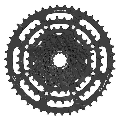 Shimano Cass Cs-Lg300 9 Spd 11-36, Parti Biciclette Unisex Adulto, Nero, Taglia Unica