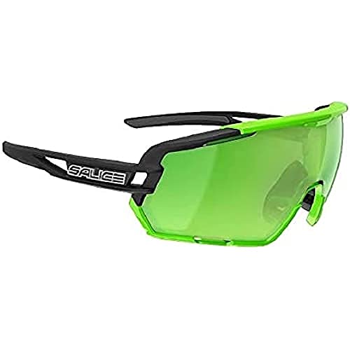 Salice Occhiali Unisex Adulto, Nero-Verde, 020Rw