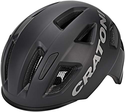 Cratoni 289195, Unisex-Adulto C-Pure (City) Casco Da Bici, Nero, Taglia Unica, One Size