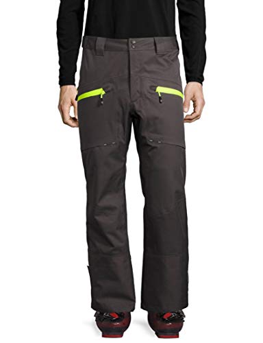 Ultra Sport Degli Uomini Professionista Inuit 3 In 1 Pantaloni Da Sci, Grigio / Giallo, M