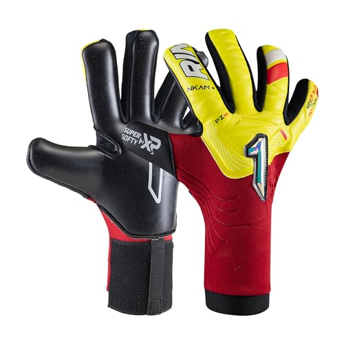 Rinat Guanti Da Portiere Da Calcio Nkam Semi Adulto Rosso Unisex Taglia 9
