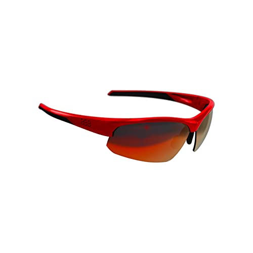 Bbb Cycling Sportglasses Impress Sole Per Uomo E Donna Occhiali Da Bicicletta Con Lenti Intercambiabili Policarbonato Mtb Road Urban Cycling Rosso Luc