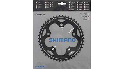 Shimano Cx50 46D, Corona Unisex Adulto, Grigio, 46 Denti