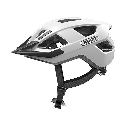 Abus Aduro 3.0 - Casco Sportivo Da Città Dal Design Elegante Per L'Uso Di Tutti I Giorni - Unisex, Weiß (Polar White), M (52-58 Cm)