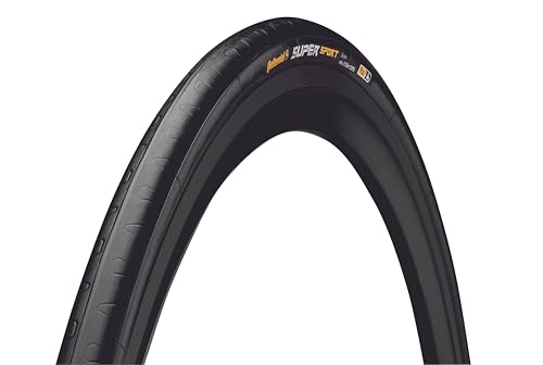 Continental Supersport Plus Fold Bike Tire, Uomo, 100349, Nero, 700 X 28C