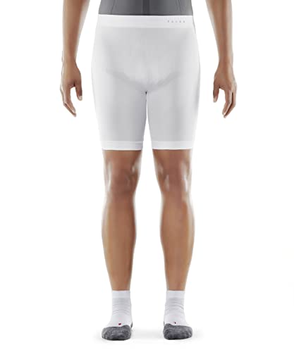 Falke Warm Short M Ti Filo Funzionale Asciugatura Rapida 1 Pezzo, Calzamaglia Uomo, Bianco (White 2860), S