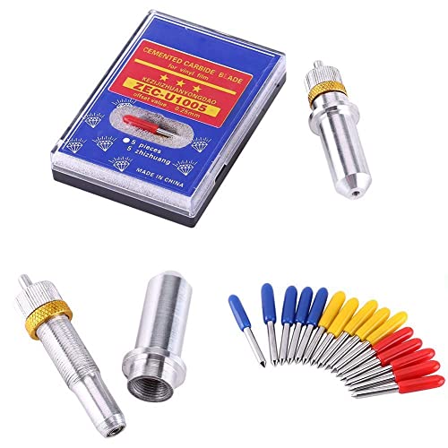 Lantro Js Lame Da Taglio Per Plotter Vinile, 15Pcs Lama Da Taglio Per Plotter Da Taglio In Vinile Da 30/45/60 Gradi, Lama Per Plotter In Acciaio Al Tu