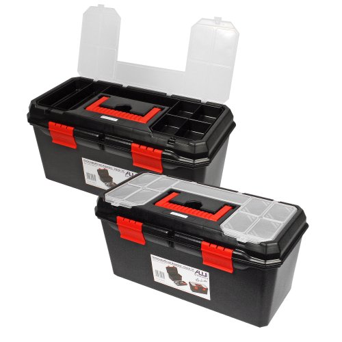Alutec 56270 - Cassetta Degli Attrezzi In Plastica Non Rivestita, 480 X 230 X 230 X 230 Mm (Lunghezza X Larghezza X Altezza)