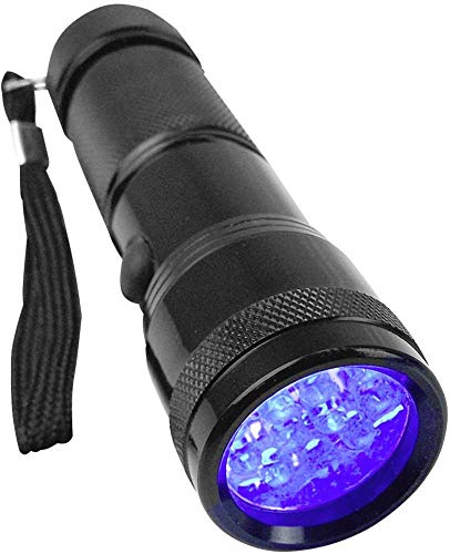 Berger & Schröter Uv 395-400 Nm Lampadina Led Uv Torcia Elettrica Con Cinturino A Batteria 95 G