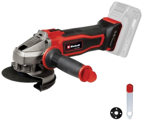 Einhell Te-Ag 18/115-2 Li-Solo Power X-Change (18 V, Diametro Disco 115 Mm, Profondità Di Taglio 28 Mm, Maniglia Ausiliaria, Coperchio Di Protezione I