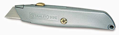 Stanley 2-10-099 Coltello / Taglierina, Metallico Professionale A Lama Retrattile.