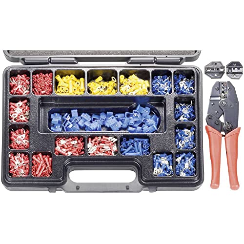 Toolcraft Pz-504 820927 Kit Pinza Crimpatrice 1004 Parti Connettore A Spina Coassiale, Connettore A Crimpare Non Isolat
