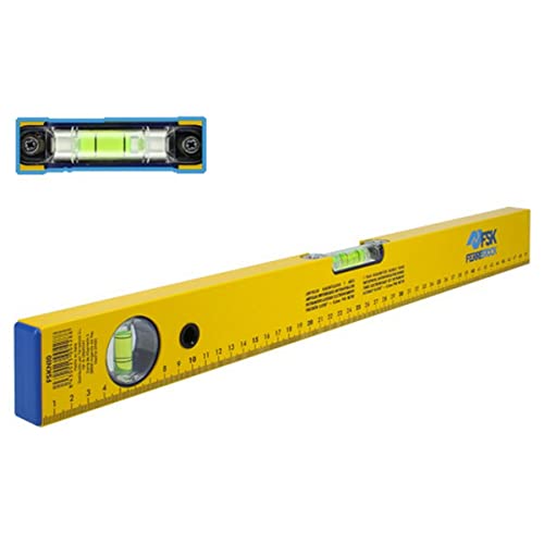 Ferrestock Fs547 Livello Rettangolare Alluminio 40 Cm Fsk, Giallo
