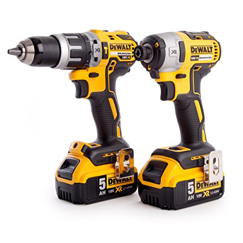 Dewalt Dck266P2T-Gb Xr - Kit Di Trapano Combinato E Avvitatore A Percussione Senza Spazzole In Scatola Tstak, 1 W, 18 V, Giallo/Nero