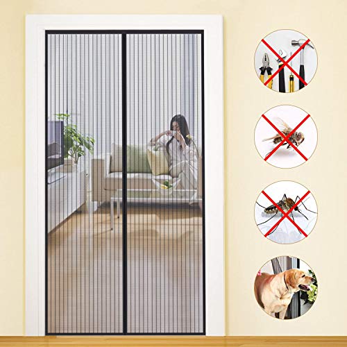 Mycarbon Zanzariera Magnetica Adesiva 90X210Cm Zanzariera Porta Finestra Tenda Anti-Zanzare 26 Calamite