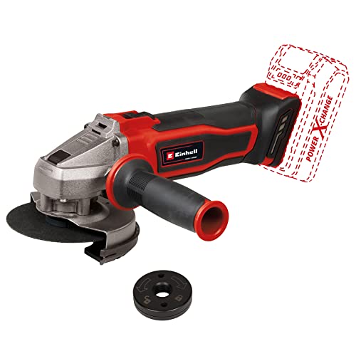 Einhell Smerigliatrice Angolare A Batteria Te-Ag 18/115 Q Li-Solo Power X-Change (18 V, 115 Mm Di Diametro, Profondità Di Taglio 28 Mm, Scanalatura Qu