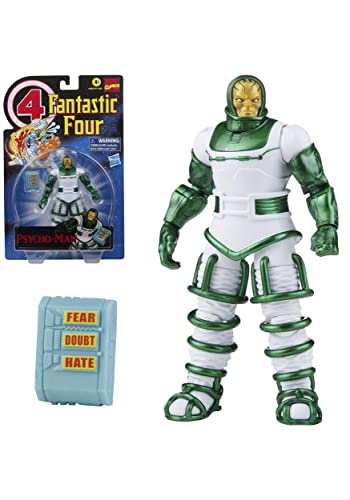 Hasbro Marvel Legends Series Retro - Psycho-Man Dei Fantastici Quattro, Action Figure Da 15 Cm Da Collezione, Include 1 Accessorio
