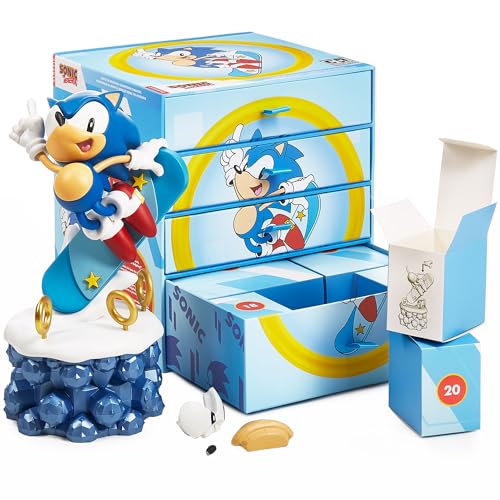 Cc Countdown Characters By Numskull Sonic The Hedgehog Figure 2022 - Merchandise Ufficiale Sonic The Hedgehog - Statua Del Calendario Dell'Avvento Da