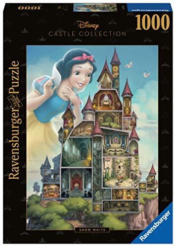 Ravensburger - Puzzle Biancaneve - Disney Castles, 1000 Pezzi, Idea Regalo, Per Lei O Lui, Puzzle Adulti