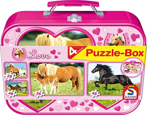 Schmidt Horses 4 Jigsaws In A Tin