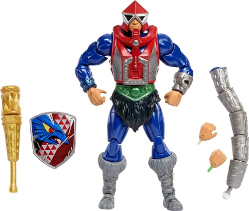 Masters Of The Universe Masterverse - New Eternia Mekaneck, Action Figure Deluxe Con 30 Punti D'Articolazione, Mazza E Prolunghe Per Il Collo Incluse,