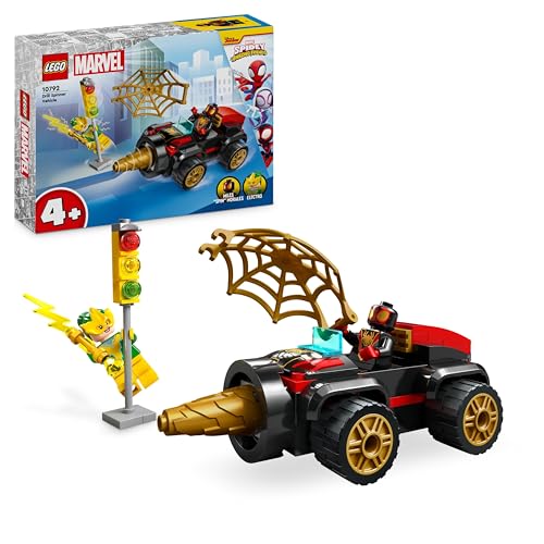 Lego Spidey E I Suoi Fantastici Amici Veicolo Trivella Di Spider-Man, Gioco Per Bambini Da 4 Anni, Macchina Giocattolo, Modelli Di Auto Da Costruire C