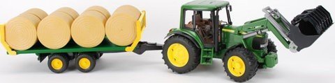 Traktor John Deere 6920 Mit Ballentransport Anhänger