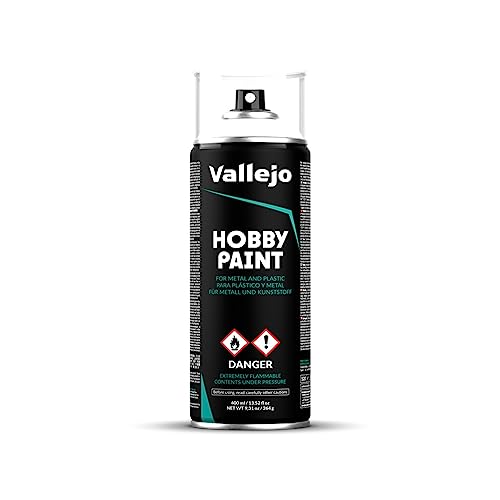 Vallejo- Hobby Paint Primer A Base D' Acqua, 400 Ml, Colore Bianco, (Confezione Da 1), 028010