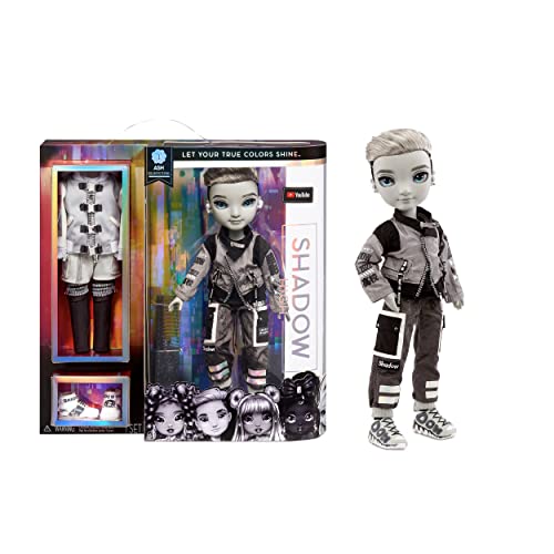 Rainbow High Serie Shadow High-Ash Silverstone-Bambola Alla Moda In Grigio Con Capelli Neri, Due Outfit E Accessori-Da Collezionare-Età: Dai 6 Anni In