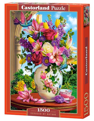 Castorland Puzzle Da 1500 Pezzi, Sedotto Dalla Natura, Puzzle Di Fiori, Natura Morta, Puzzle Per Adulti, Castorland C-152032-2