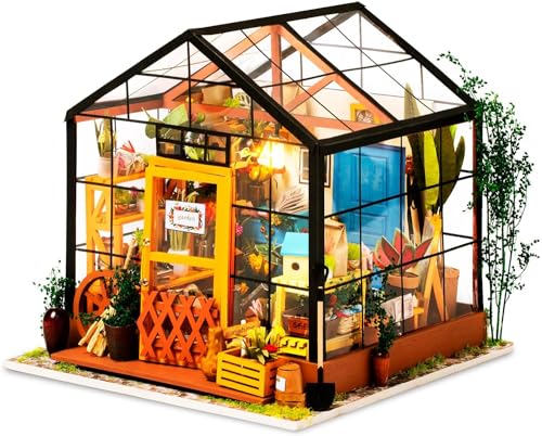 Robotime 3D Miniatura Casa Delle Bambole Fai Da Te Con Accessori E Mobili Adatti Regalo Creativo Ideale Per Natale O Compleanni, Regalo Per La Festa D