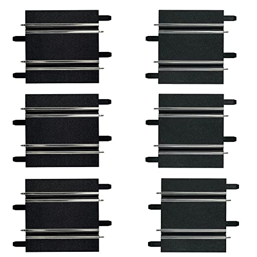 Carrera- Set Rettilinei Corti, Colore Nero, 3 X 100 Mm + 3 X 114 Mm, 20061658