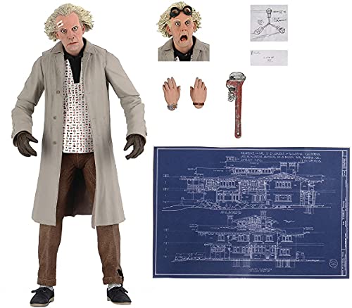 Neca - Figurine Retour Vers Le Futur - Ultimate Doc Brown 18Cm - 0634482536148