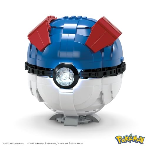 Mattel Mega Pokemon Pokeball Gigante Da Costruire Hmw04