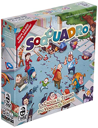 Cranio Creations - Soqquadro Gioco Da Tavolo, Multicolore, Cc029, 6+ Anni, Carte Sfida, Tabellone, Pedine Giocatore, Una Casa