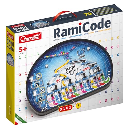 Quercetti 1015 Quercetti-1015 Rami Educational Binary Code Game-Stem Toy, Multi-Colore
